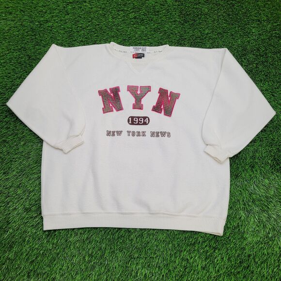 Vintage 1994 NYN New-York Sweatshirt Medium 26x26 Baggy USA - Picture 1 of 11